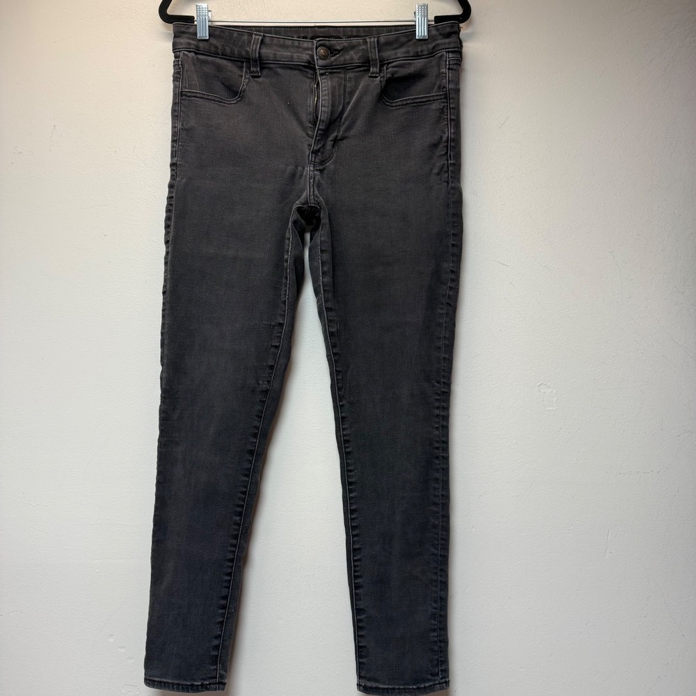 American Eagle Jeggings Womens 12‎ Faded Black Excellent Ne(x)t Level Stretch